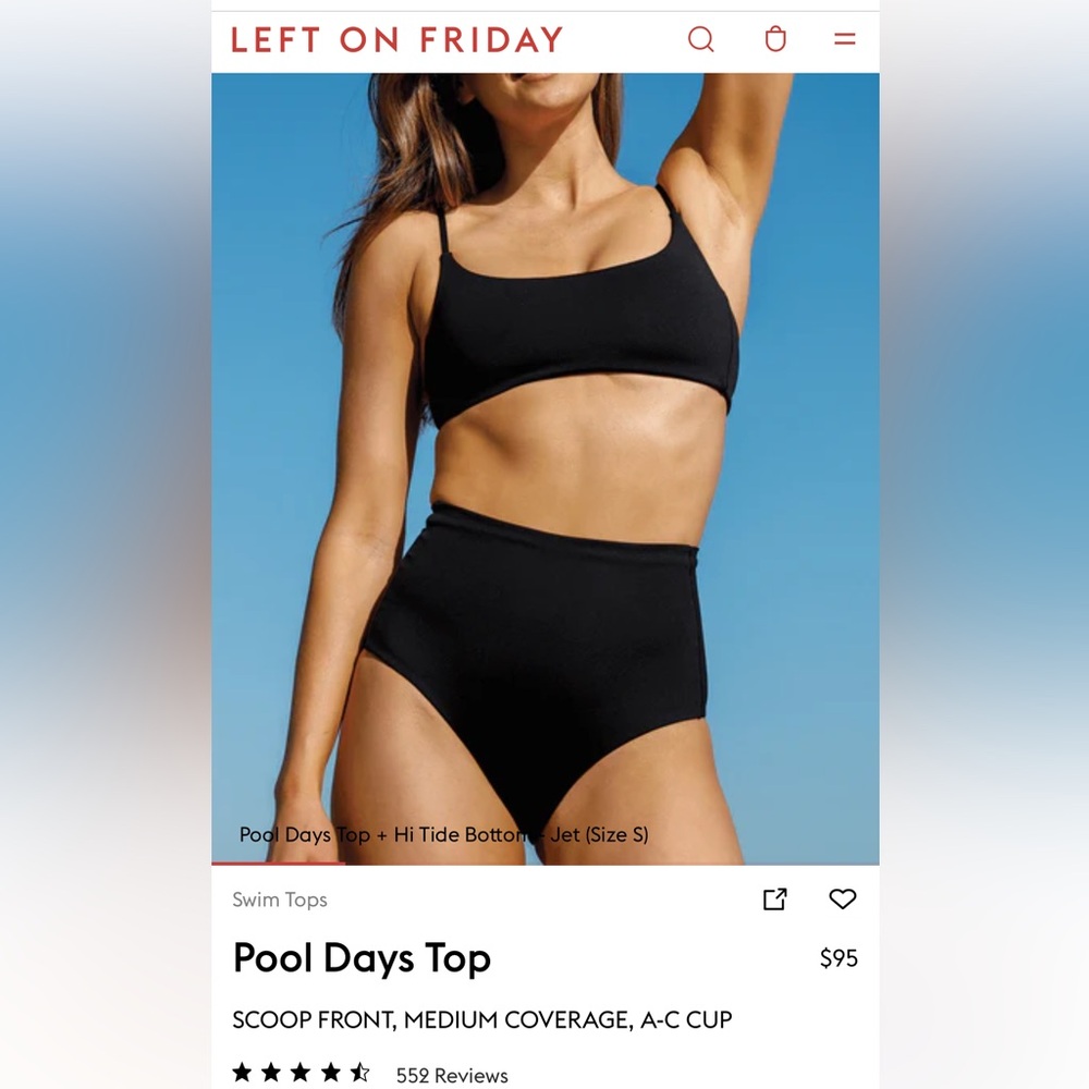 Left On Friday Black Top